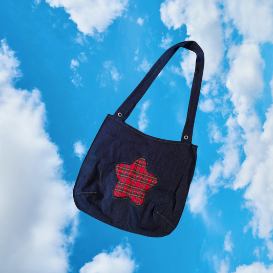 Capsule 01 - Tartan + Denim Bag