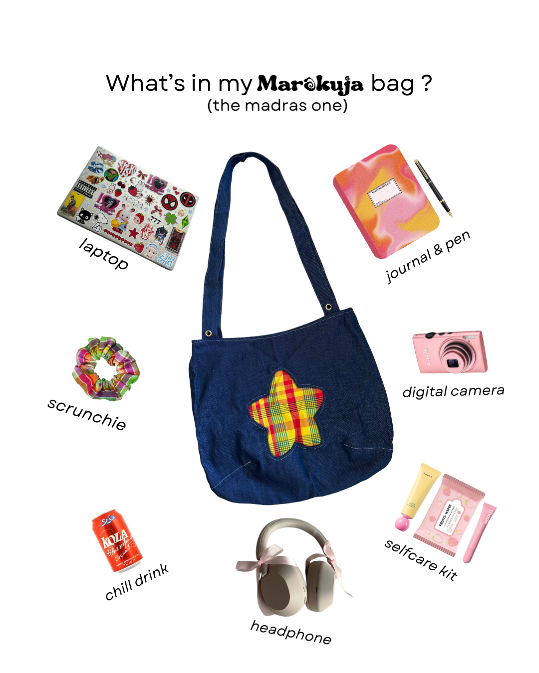 Capsule 01 - Madras + Denim bag