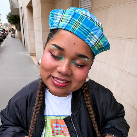 Sailor tèt' - Madras bleu