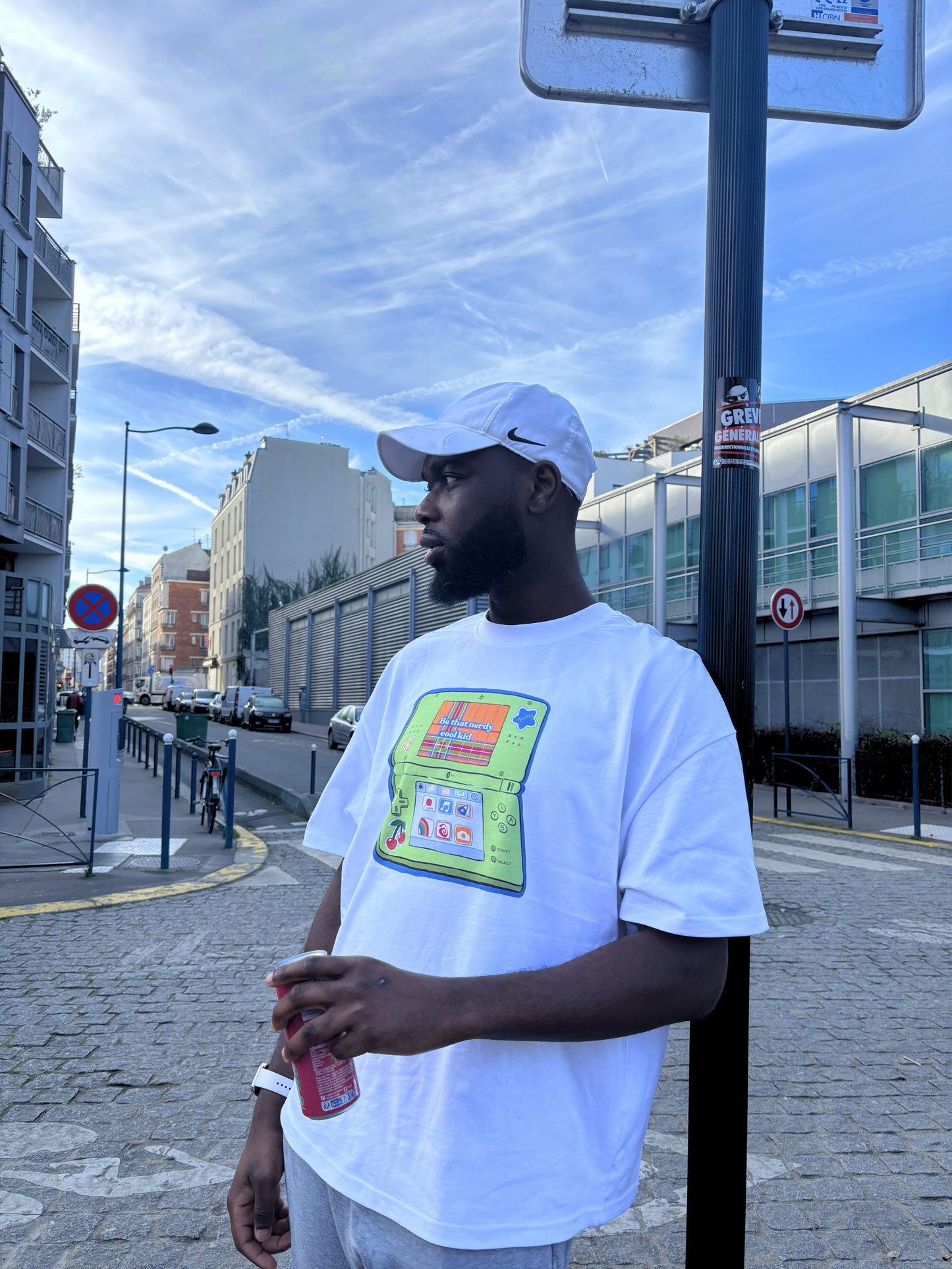 T-shirt "Be that nerdy cool kid", 100% coton 300g/m