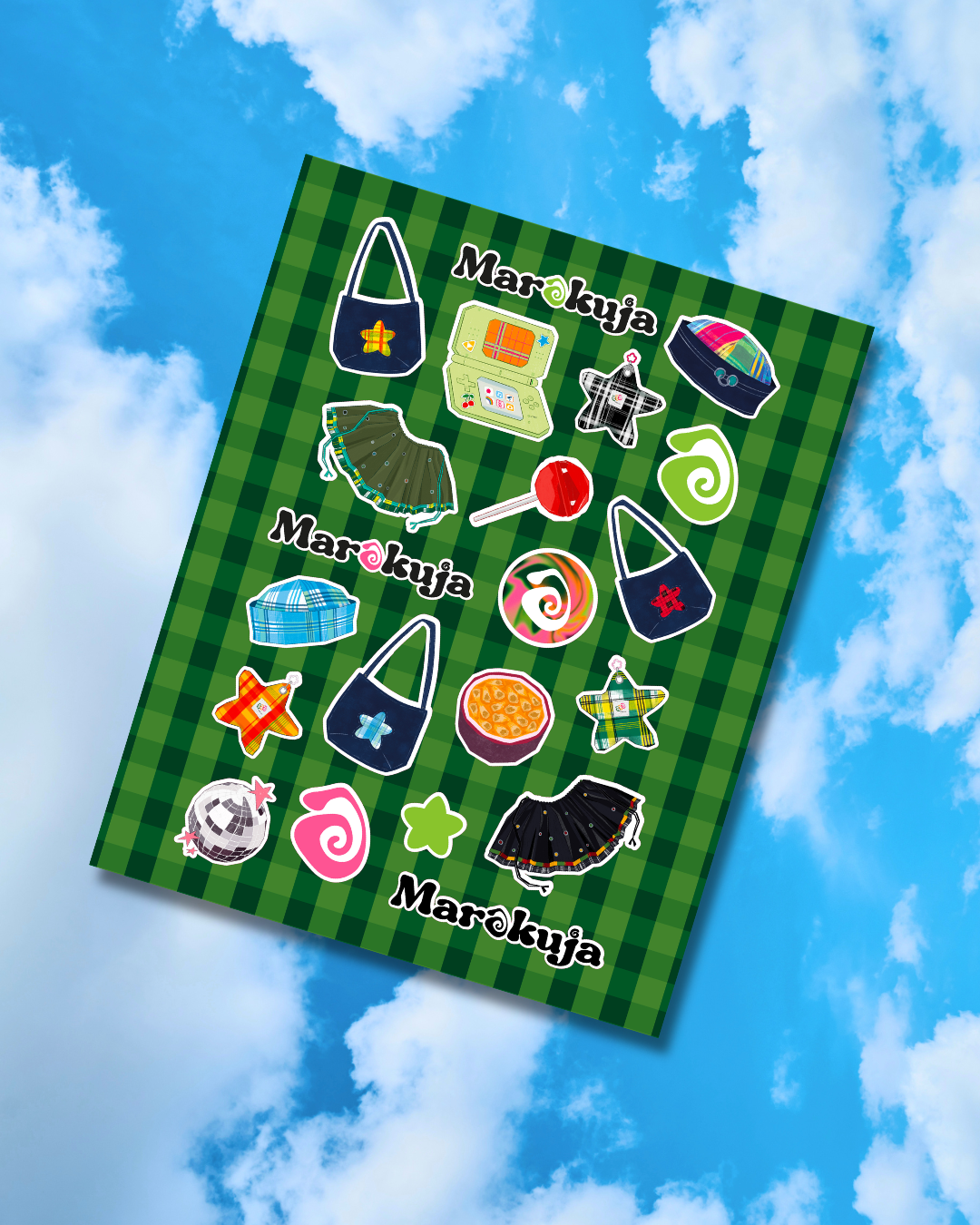 Planche de stickers A5 MARAKUJA x ENNJEE