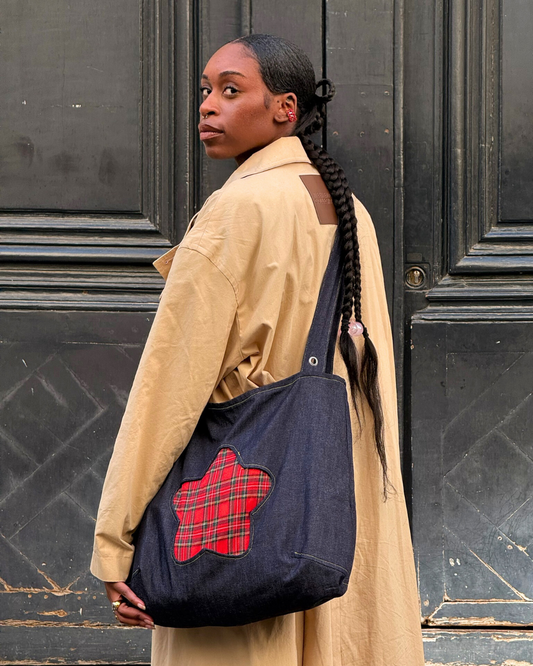 Capsule 01 - Tartan + Denim Bag
